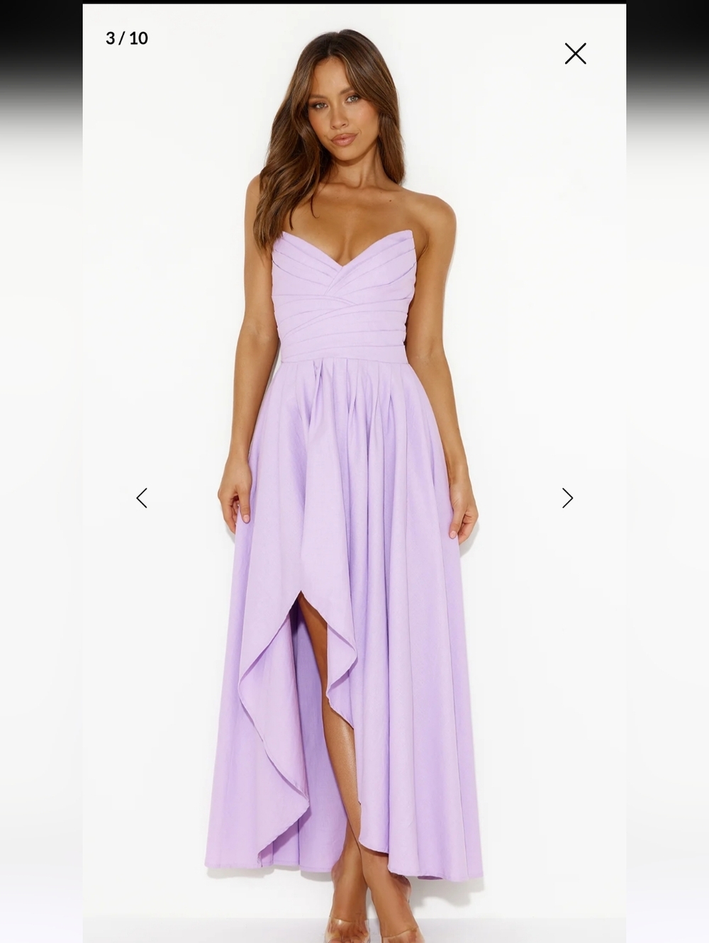 NWT HELLO MOLLY wise Tales Strapless Size L